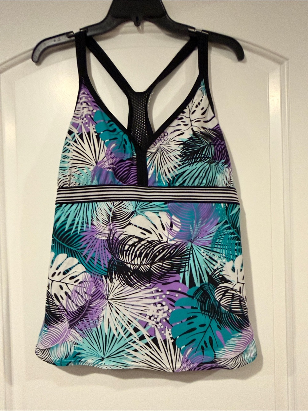 Women’s Tropical Print Swim Top